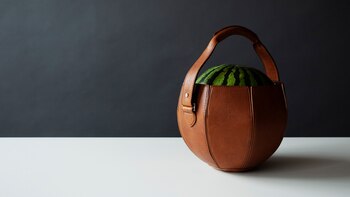 Una cartera de cuero que