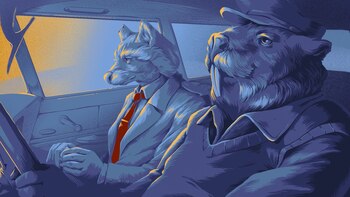 "Backbone", una distópica aventura con un mapache detective