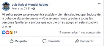 (Facebook: Luis Rafael Montiel Robles)