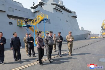 Kim Jong-un observó el ejercicio