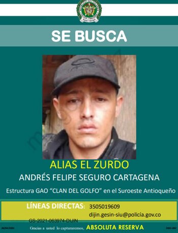 Cartel de búsqueda de alias