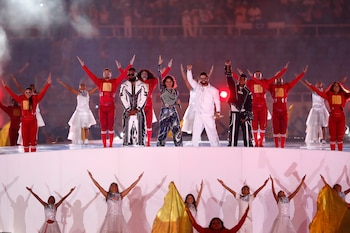 La apertura de los XXV Juegos Centroamericanos y del Caribe en el Estadio Olímpico Félix Sánchez, contó con un despliegue de música, danza y tecnología (EFE/ Rodrigo Sura)