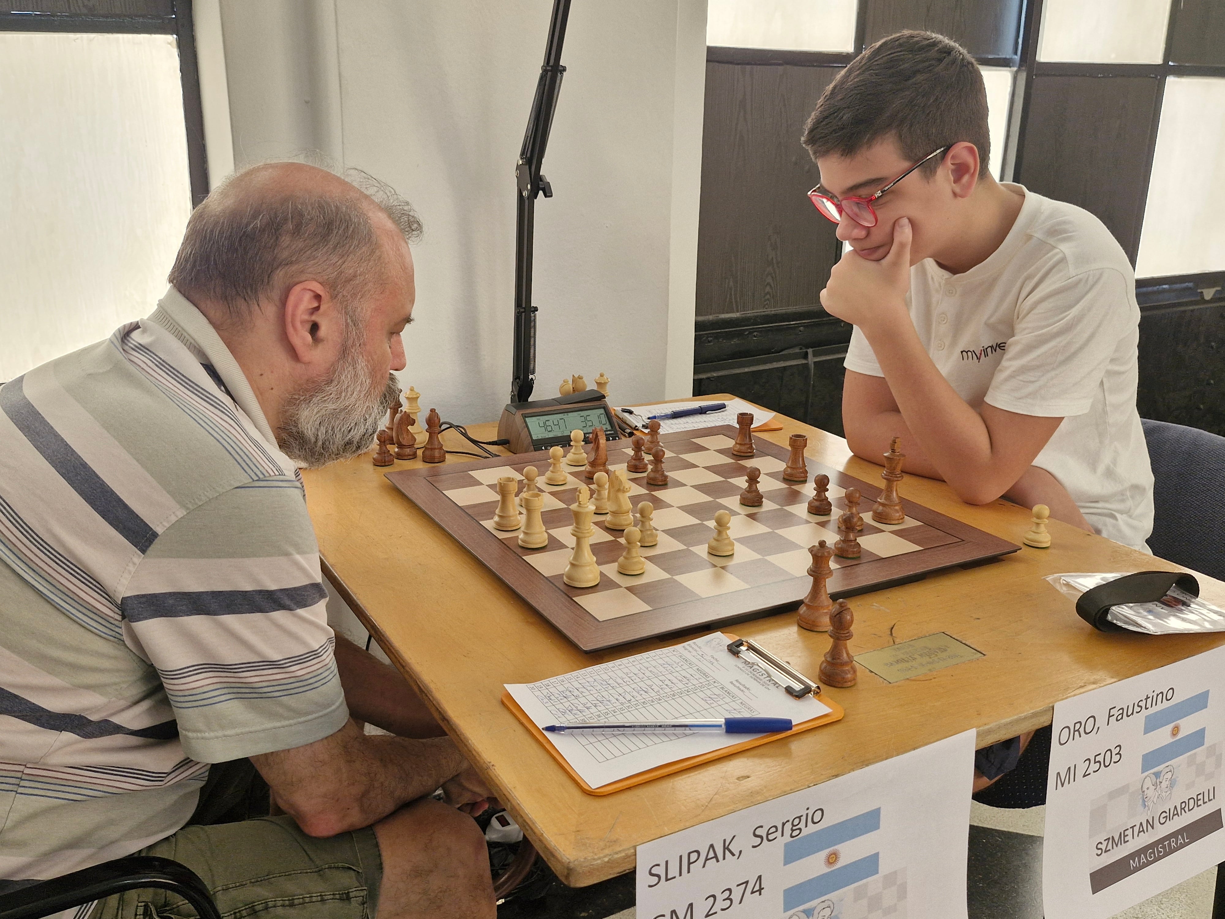 Faustino Oro empató con el experimentado Sergio Slipak