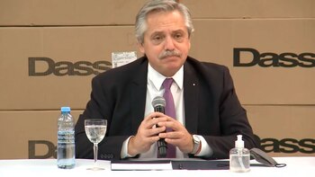 El presidente Alberto Fernández