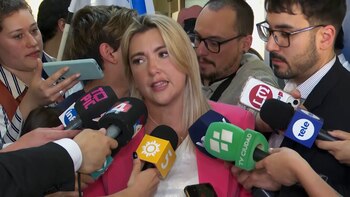Valeria Ripoll, candidata a vicepresidenta por el Partido Nacional (Captura Telemundo/Canal 12)