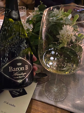 El champagne Baron B, uno