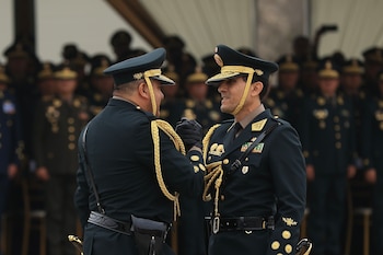 Ceremonia de reconocimiento de Fredy López como nuevo comandante general de la PNP. (Foto: Presidencia Perú)