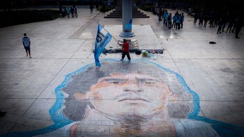La imagen de Diego Maradona