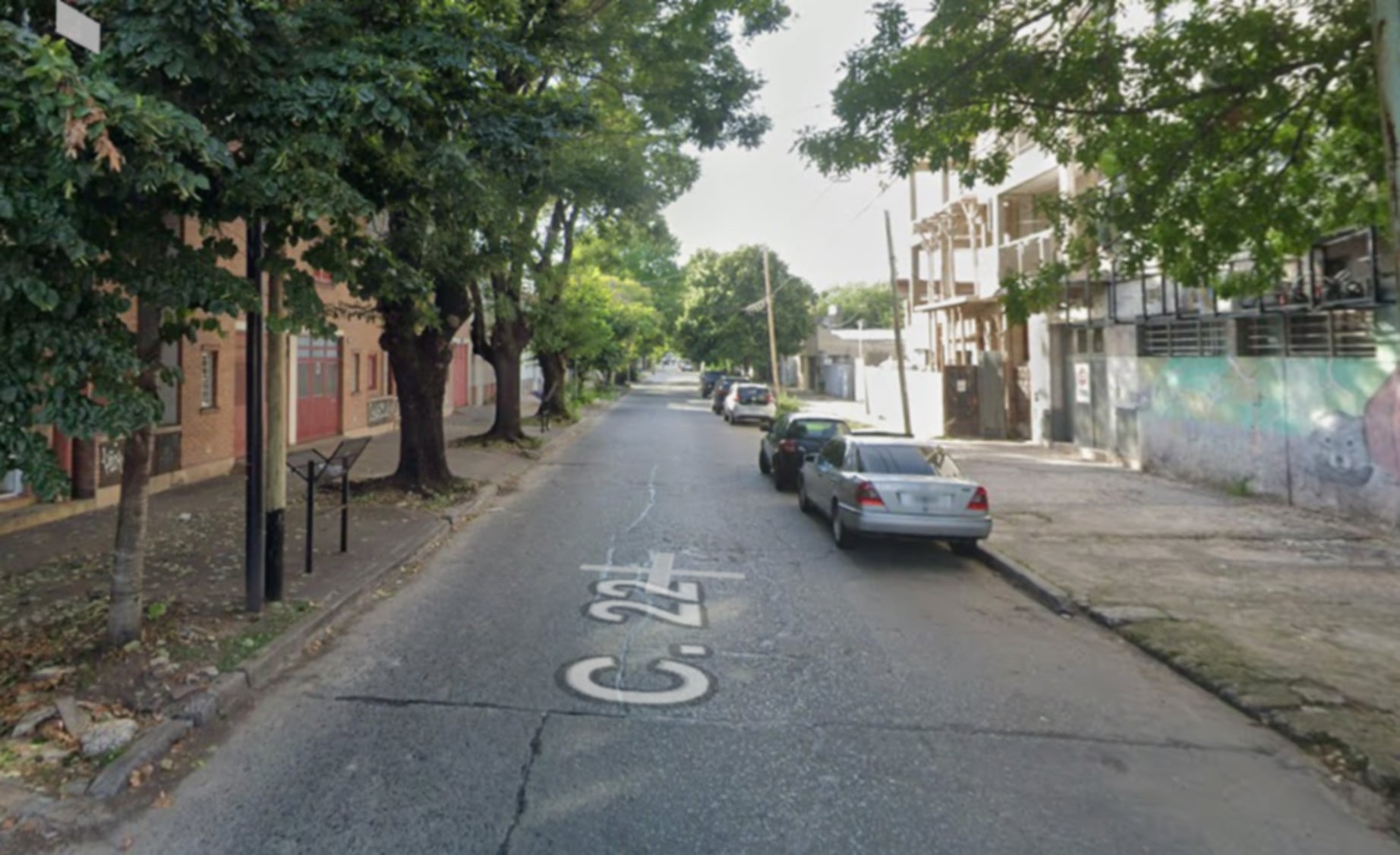 La Calle 22 en La Plata, entre 60 y 61, fue el escenario de un violento robo que tuvo como víctima a una jubilada (Google Maps)