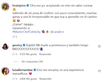 Lina Tejeiro, Greeicy Rendón y