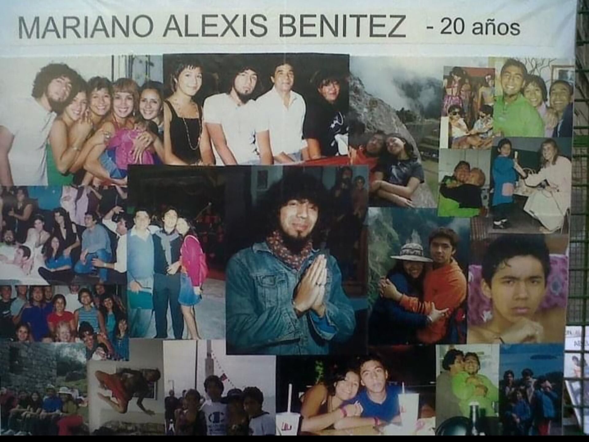 Mariano Benítez tenía 20 años cuando falleció en la tragedia de Cromañón, el 30 de diciembre de 2004