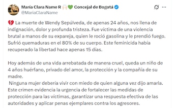 El país entero exige justicia para la joven asesinada - crédito X