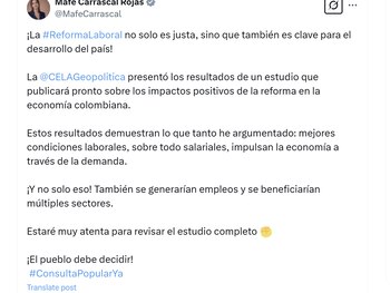 María Fernanda Carrascal defendió la