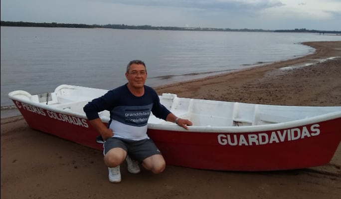 Rulo, en una de sus vacaciones por el aniversario de casado