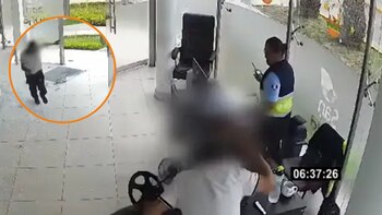 Un sujeto no identificado irrumpió