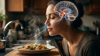 Cómo el olor de la comida activa un circuito cerebral que prepara al cuerpo para comer