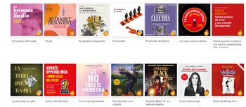 Algunos audiolibros en Bajalibros.