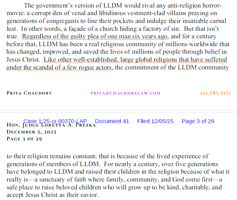 El acuerdo presentado a la jueza Loretta A, Preska hace hincapié en que Eva García es una mujer en una