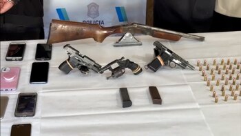 Las armas incautadas