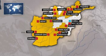 Los talibanes controlan un 75%