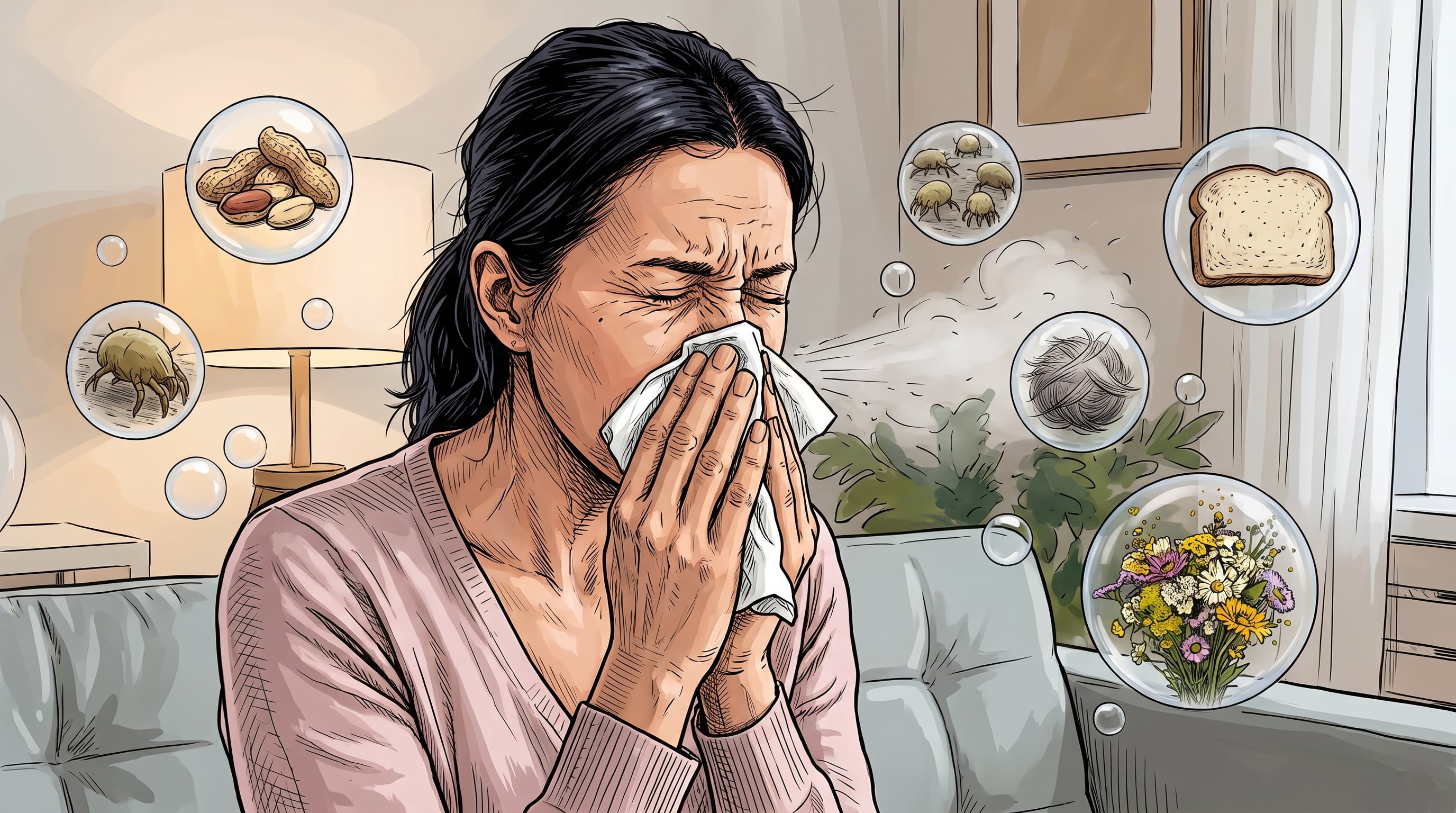 Las alergias pueden cambiar o remitir con la edad, pero la ausencia de síntomas no significa que hayan desaparecido (Imagen Ilustrativa Infobae)