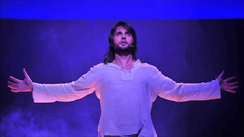 Gerónimo Rauch en el musical Jesucristo Superstar, año 2018