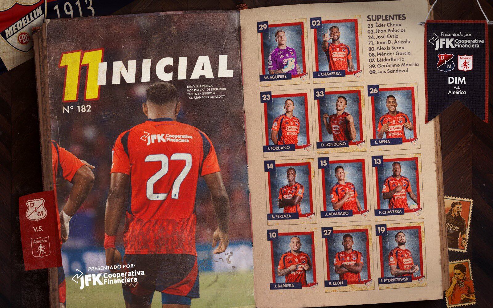 El DIM irá por todo para mantenerse con vida y soñar con una nueva final - crédito Independiente Medellín/X