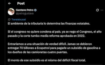 Gustavo Petro habló de la