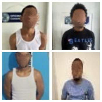 La Policía Nacional arrestó a tres hombres e identificó a un cuarto vinculado a ciberdelitos y estafas electrónicas./ (Redes Diego Pesqueira)