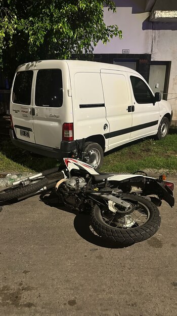 La moto que intentaron robar