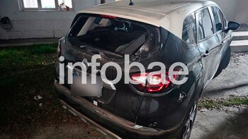 Así quedó el auto del