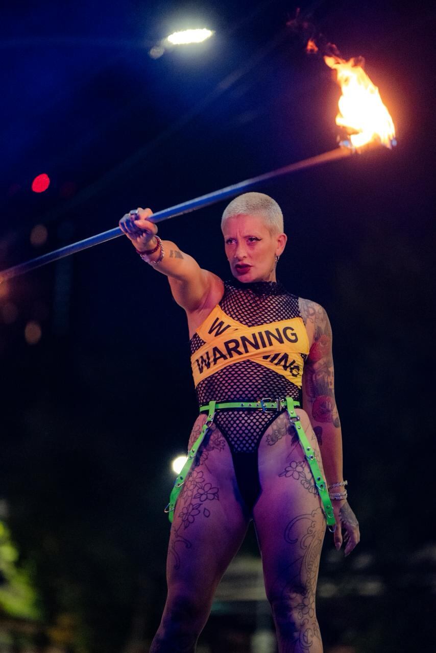 Furia Scaglione en Sex, la obra de José María Muscari