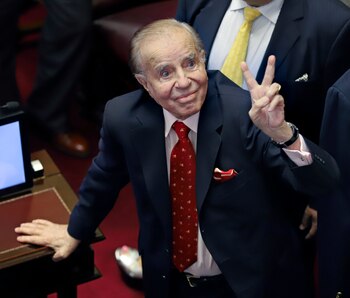 El ex presidente Carlos Menem