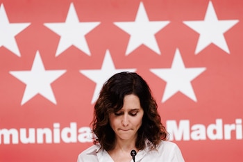 La presidenta de la Comunidad