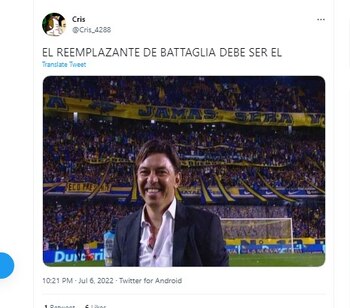 memes del despido de Battaglia