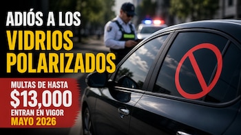 Adiós a los vidrios polarizados: habrá multas de hasta 13 mil pesos entran en vigor en mayo 2026