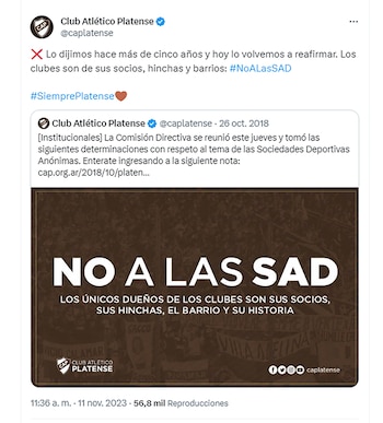 Los clubes se expresaron contra las Sociedades Anónimas