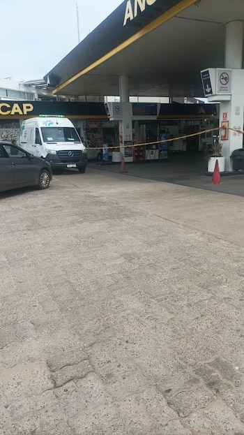 La estación de servicio en