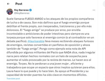 Roy Barreras salió en defensa