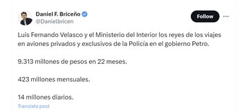 Daniel Briceño aseguró que el