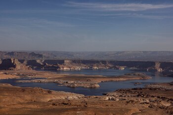 Vista aérea del lago Powell,
