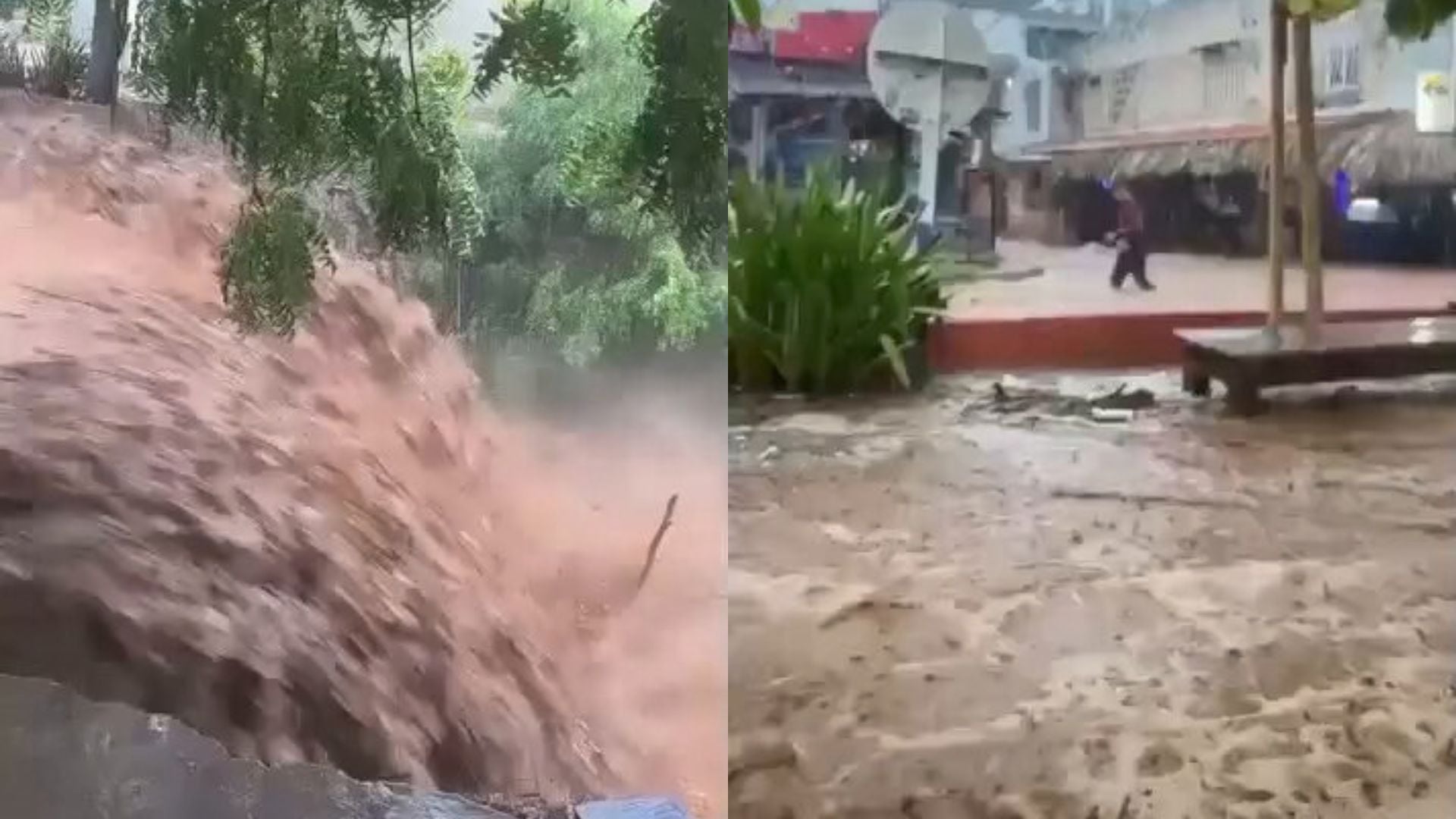 Las precipitaciones registradas generaron afectaciones en zonas como Pescaíto, Manzanares, Taganga y Los Alpes A y B. - crédito captura de video