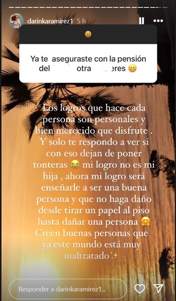Darinka Ramírez responde sobre críticas