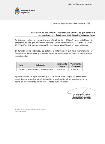 El comunicado del Ministerio de