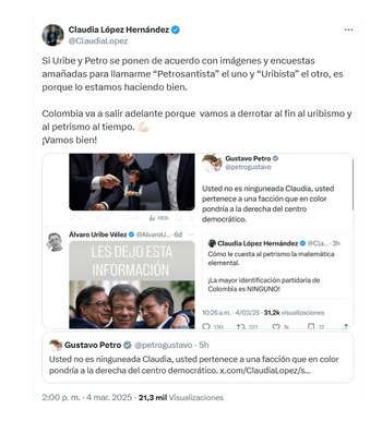 Con esta publicación, la exalcaldesa