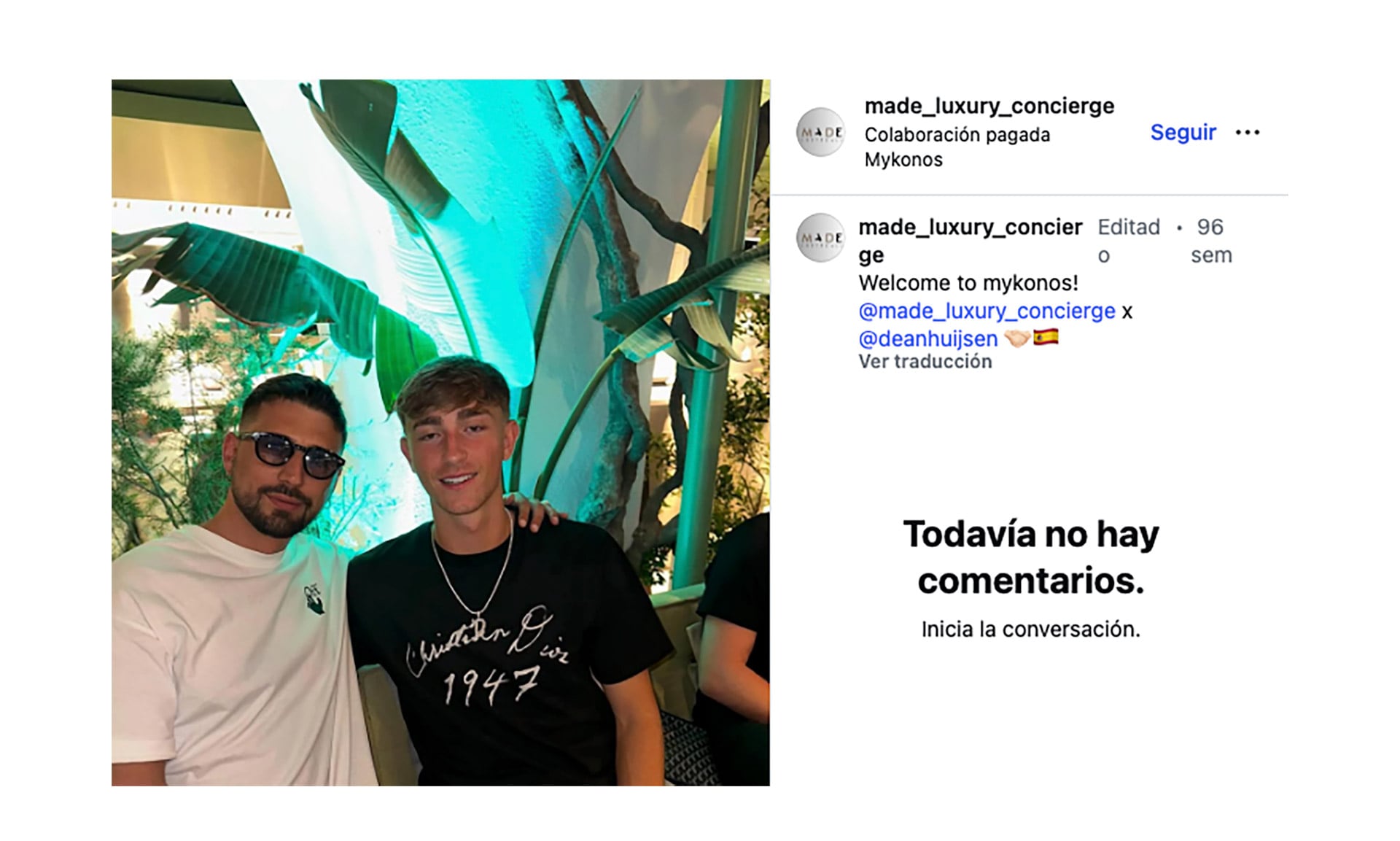 Dean Huijsen, jugador del Real Madrid, también interactuó con la empresa