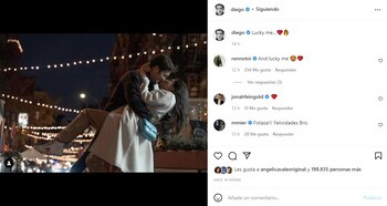 Los enamorados causaron sensación con