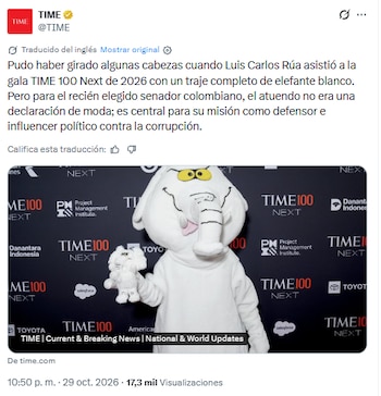 Luis Carlos Rúa se robó el show en la gala de Time 100 Next