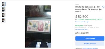 El billete forma parte de