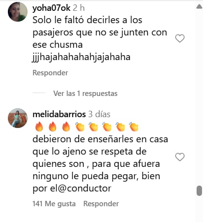 Los comentarios de los internautas denotaron opiniones divididas - crédito @ojo_quilla/instagram